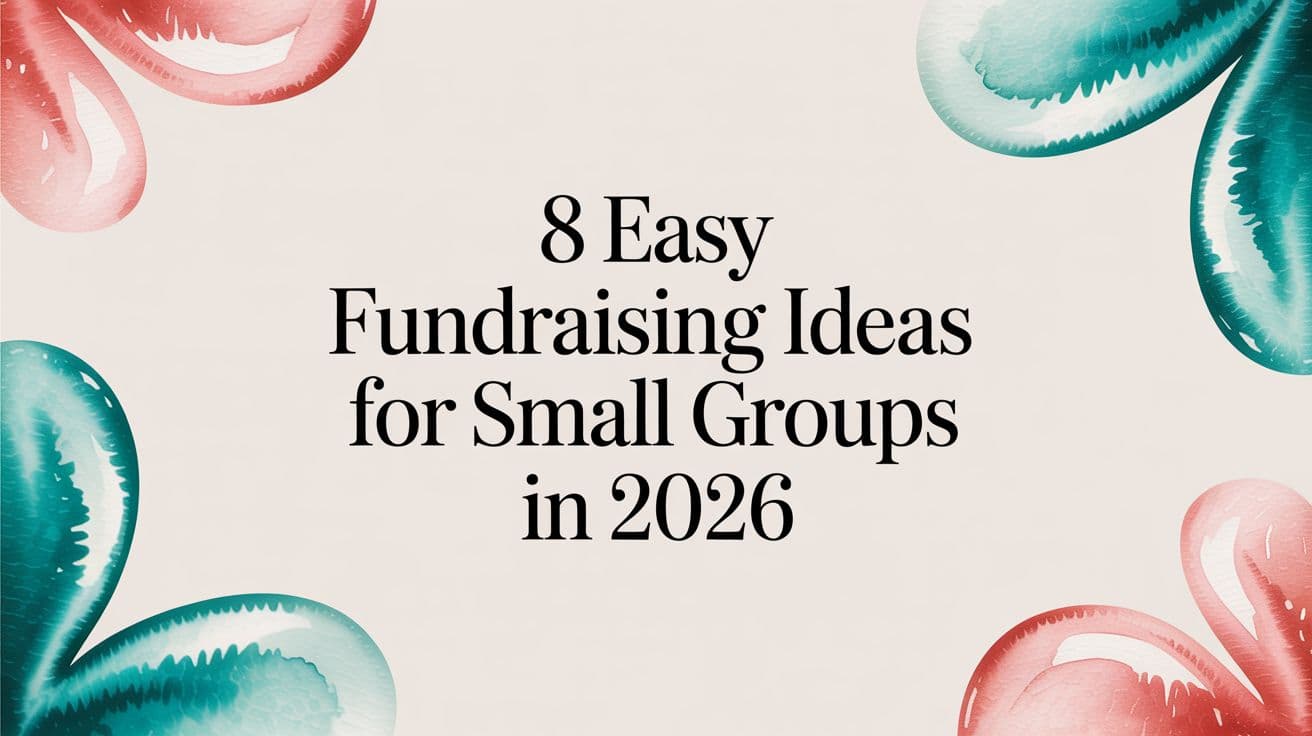 8 Easy Fundraising Ideas for Small Groups (2026)