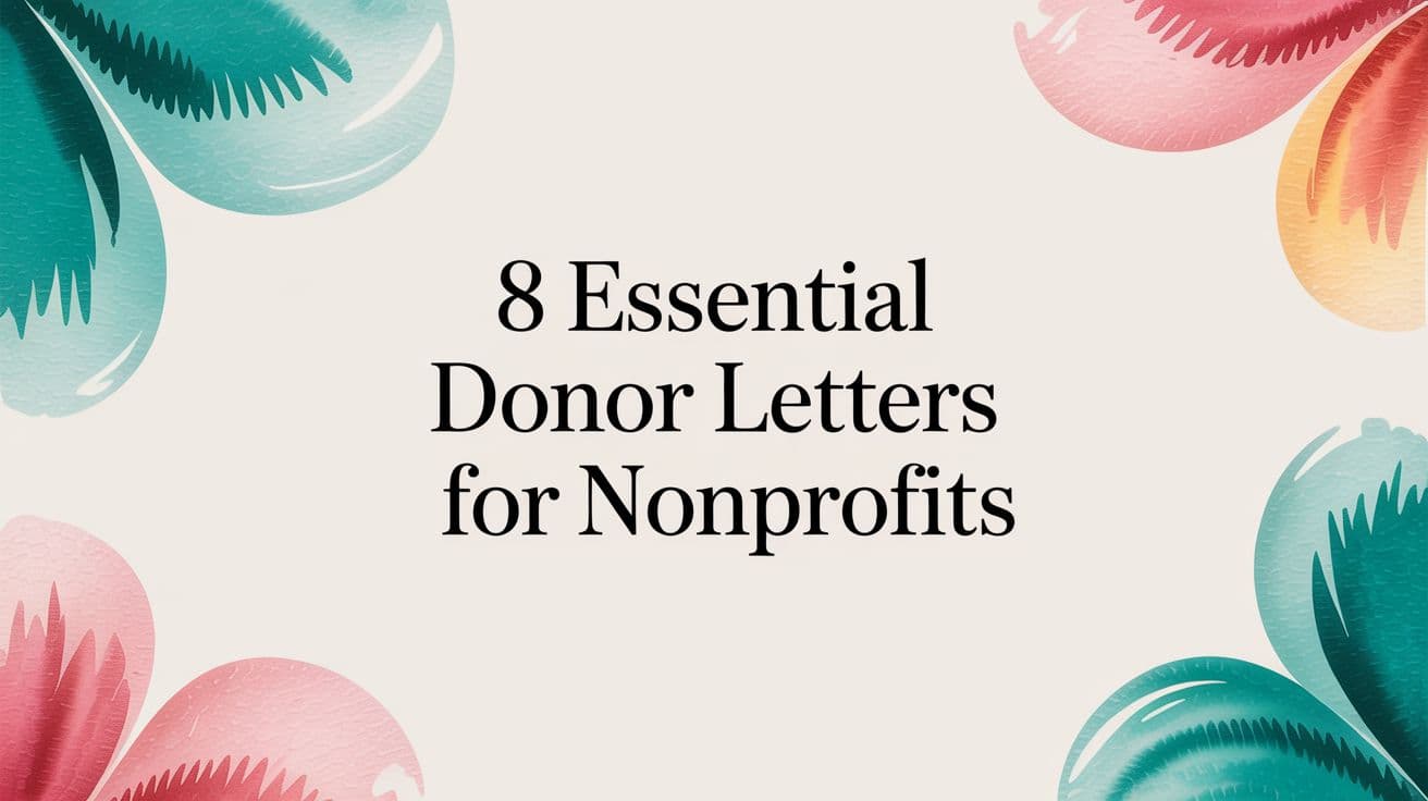 Donor Thank You Letters: 8 Templates: Guide