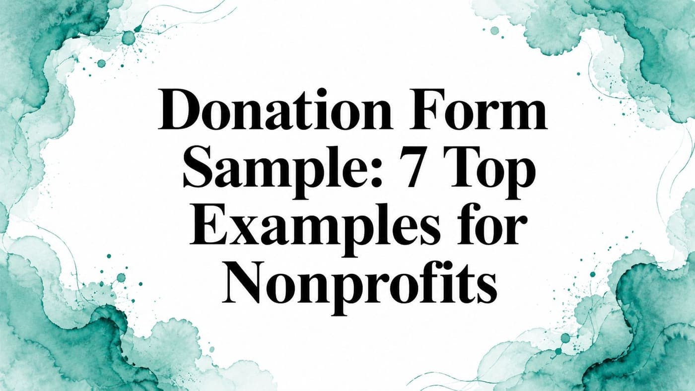 Donation Form Sample: 7 Nonprofit Examples - AlignMint nonprofit software