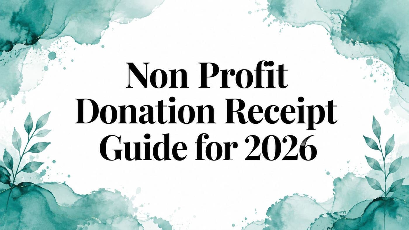 Non Profit Donation Receipt Guide 2026 - AlignMint nonprofit software
